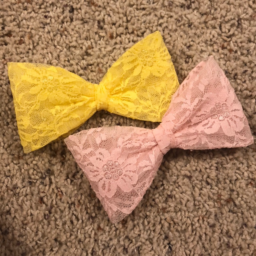 Lacey Bow Hair Clip Bundle